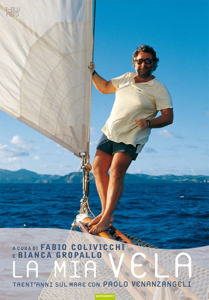 In copertina Paolo Venanzangeli in piedi sul bompresso durante la navigazione