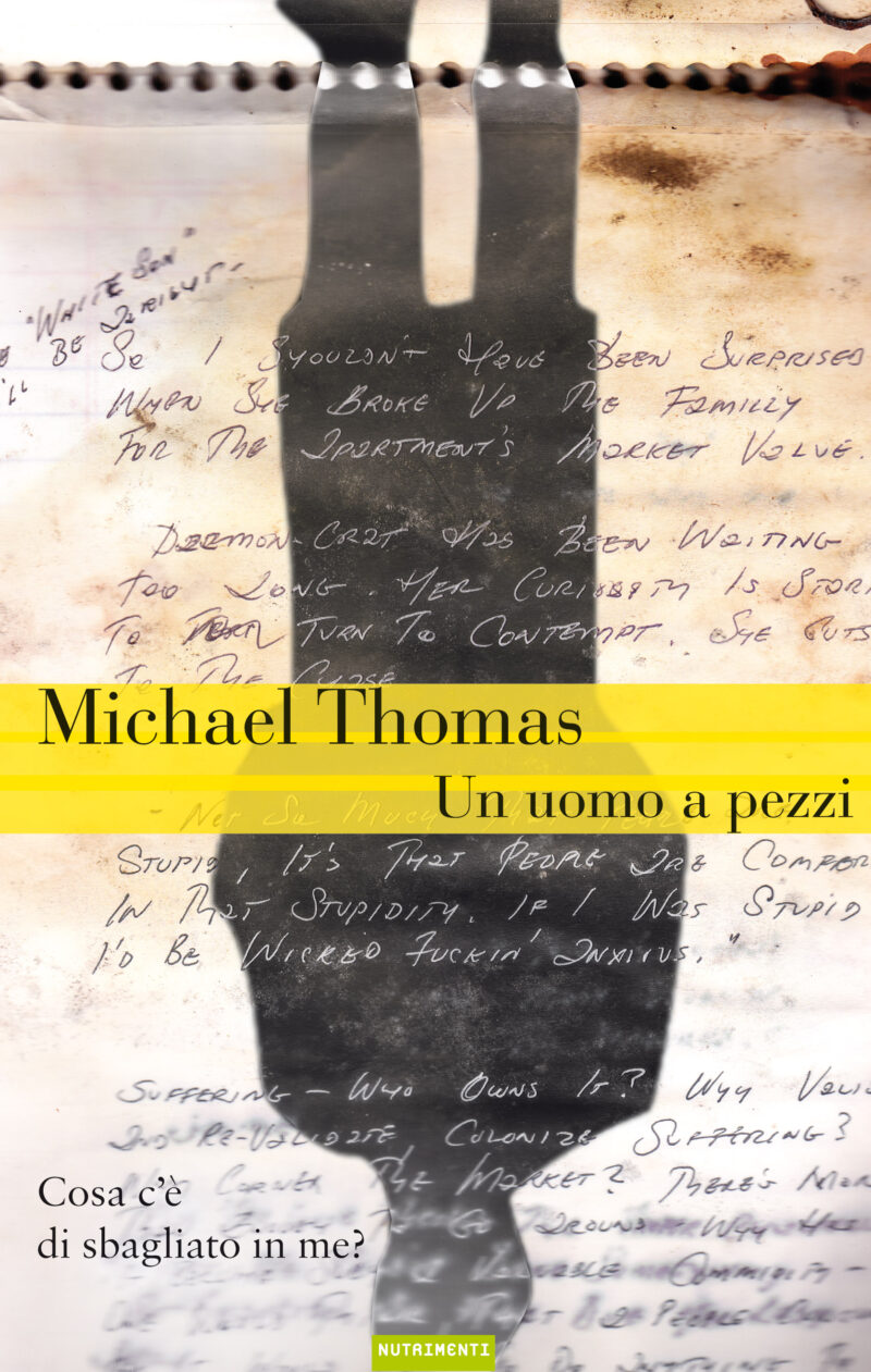 In copertina manoscritto dell’autore con l’ombra di una figura