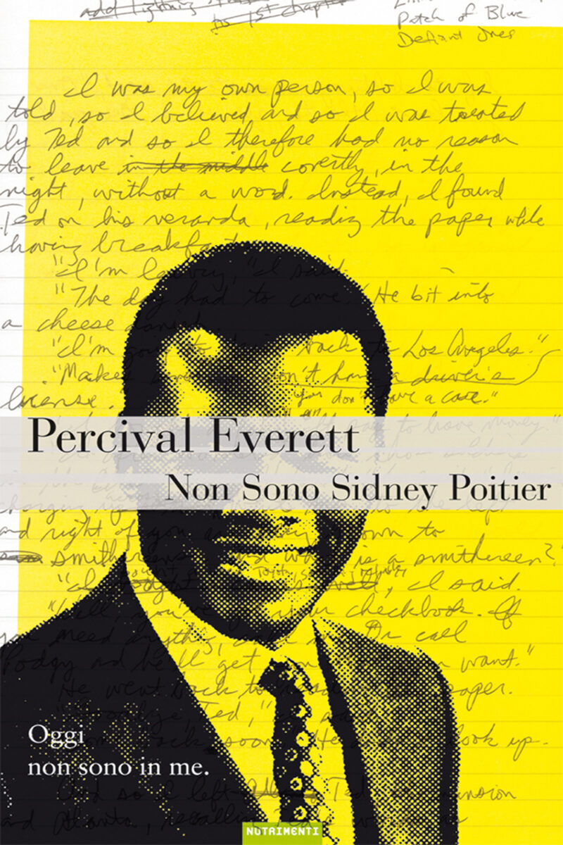In copertina primo piano di Sidney Poiter in bianco e nero con sfondo e giallo.
