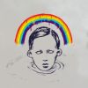 In copertina illustrazione di volto di bambino sotto all'arcobaleno
