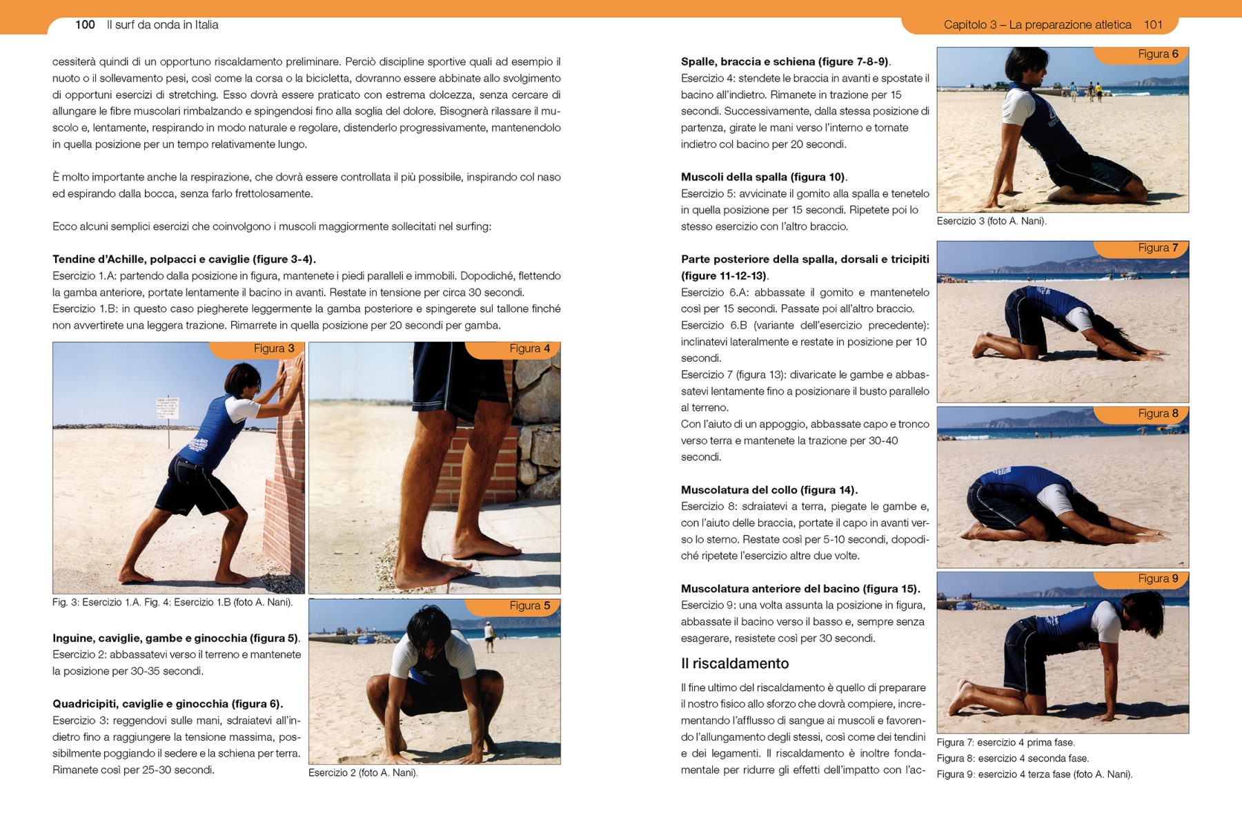 Pagina 100 e 101 del libro 'Il surf da onda in Italia'