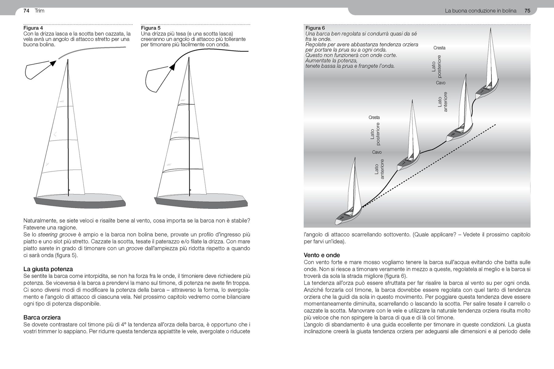 Pagine da 74 a 75 dal libro Trim.