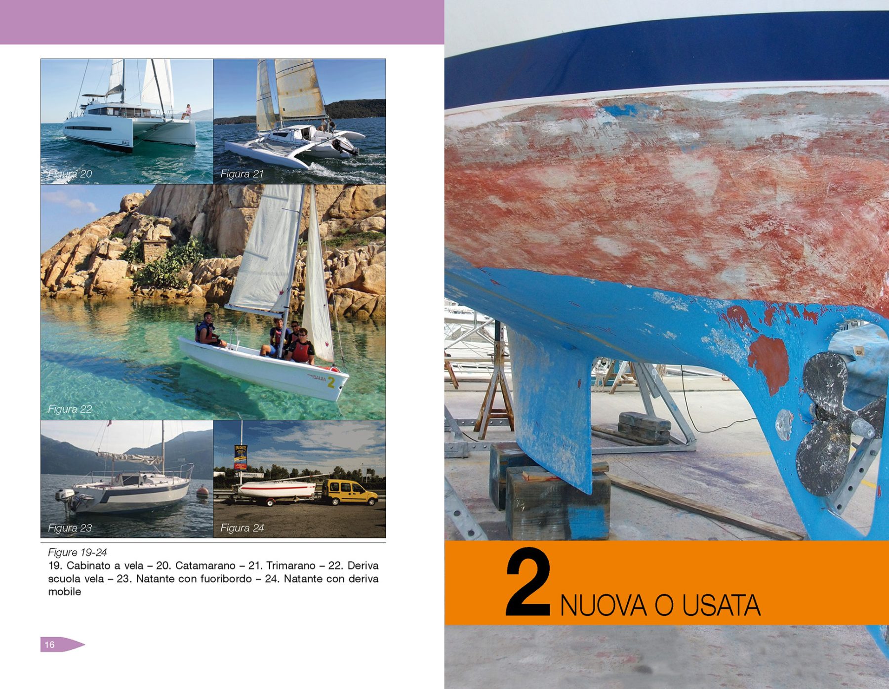 Pagine da 16 a 17 dal libro Mi compro la barca.