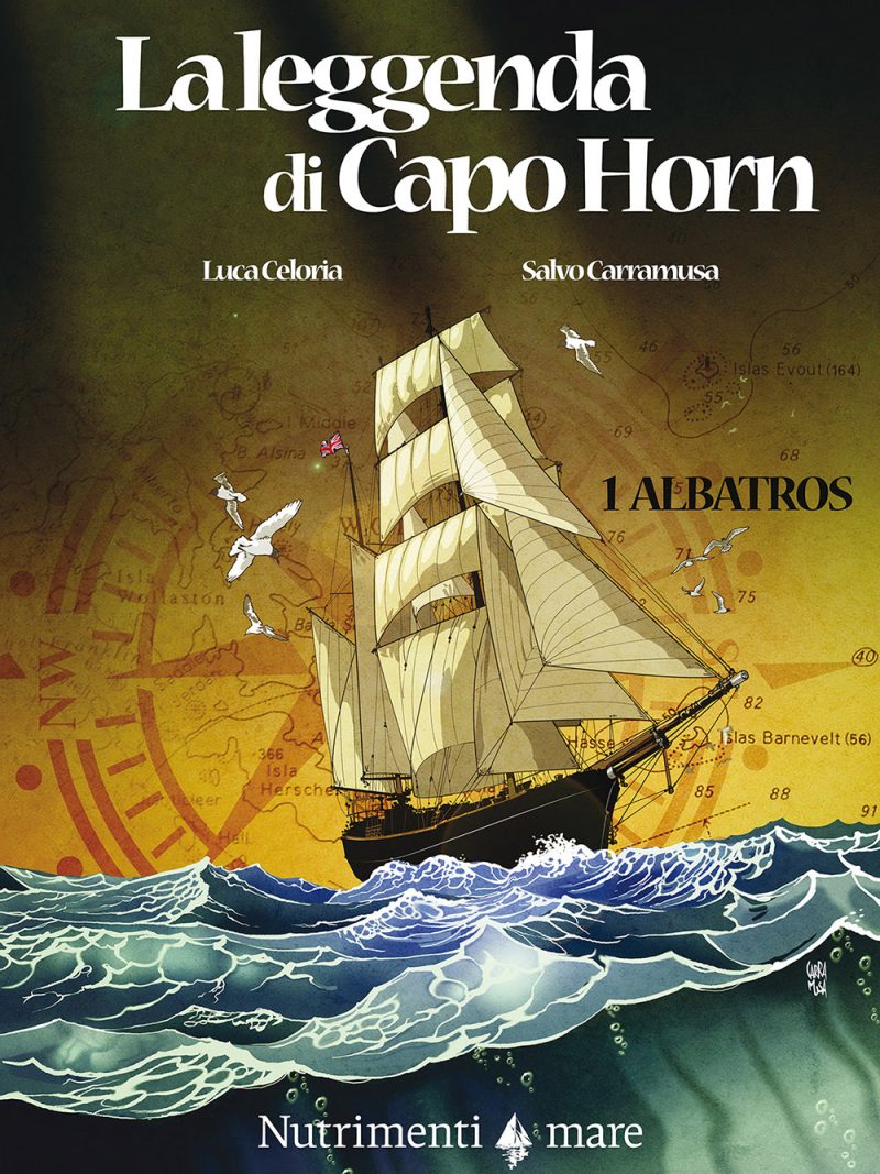 In copertina illustrazione di un grande veliero tra le onde
