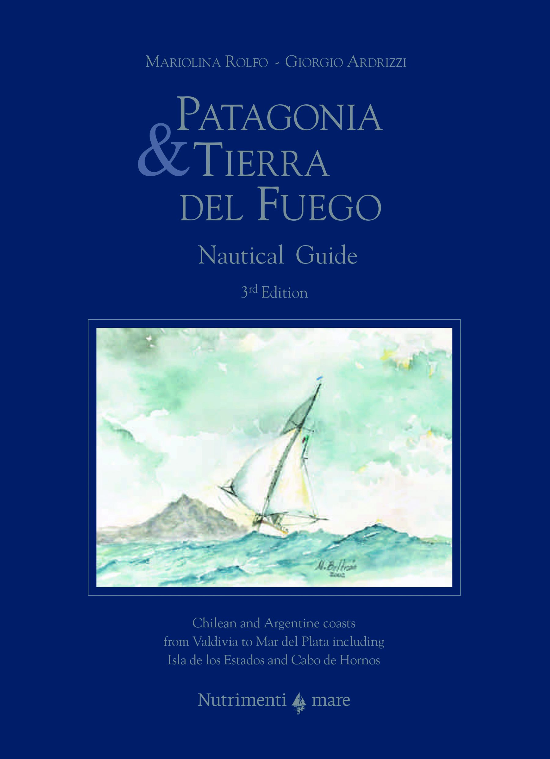 In copertina acquerello di una barca a vela che procede con le vele a farfalla