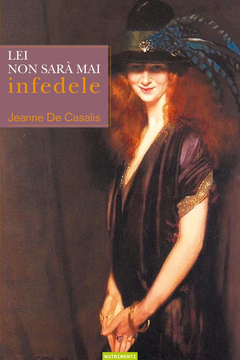 In copertina ritratto a olio di giovane donna con un cappello di piume