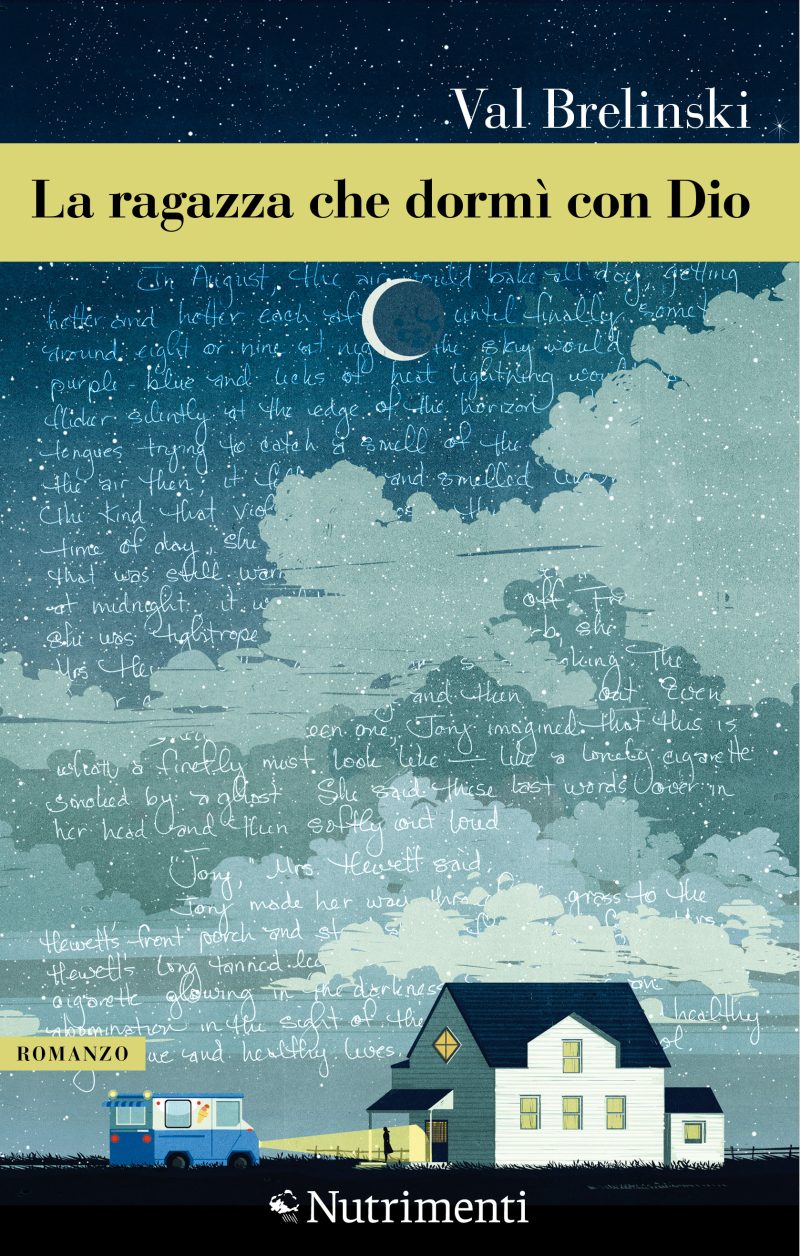 In copertina illustrazione di un cielo stellato con un piccolo furgone del latte che raggiunge una casa isolata