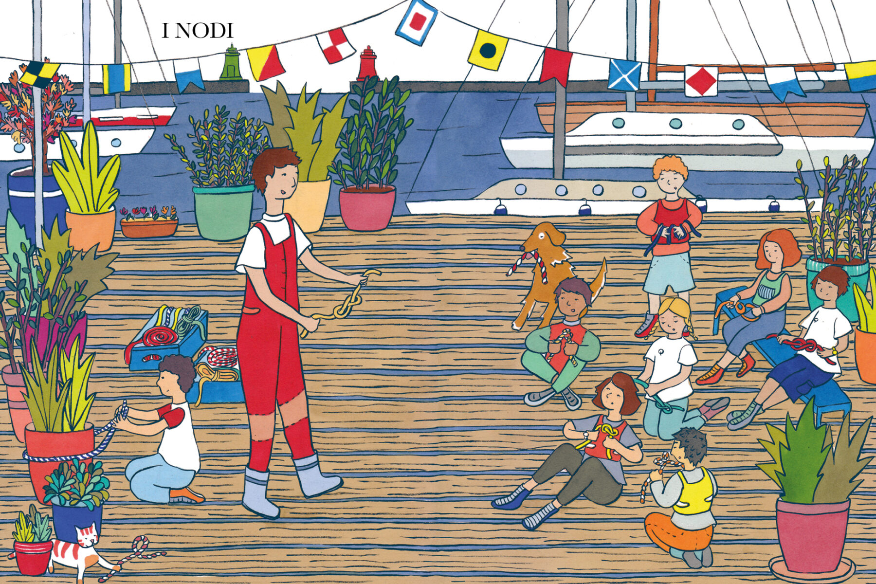 Nell'illustrazione l'istruttore presenta i nosi