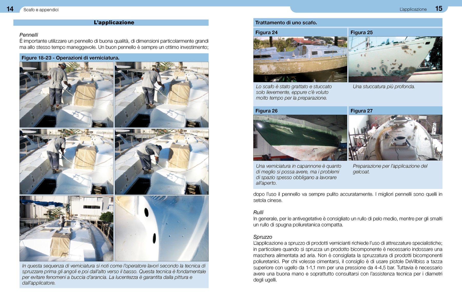 Pagine da 14 a 15 dal libro Lavori a bordo terzo volume Scafo e appendici.