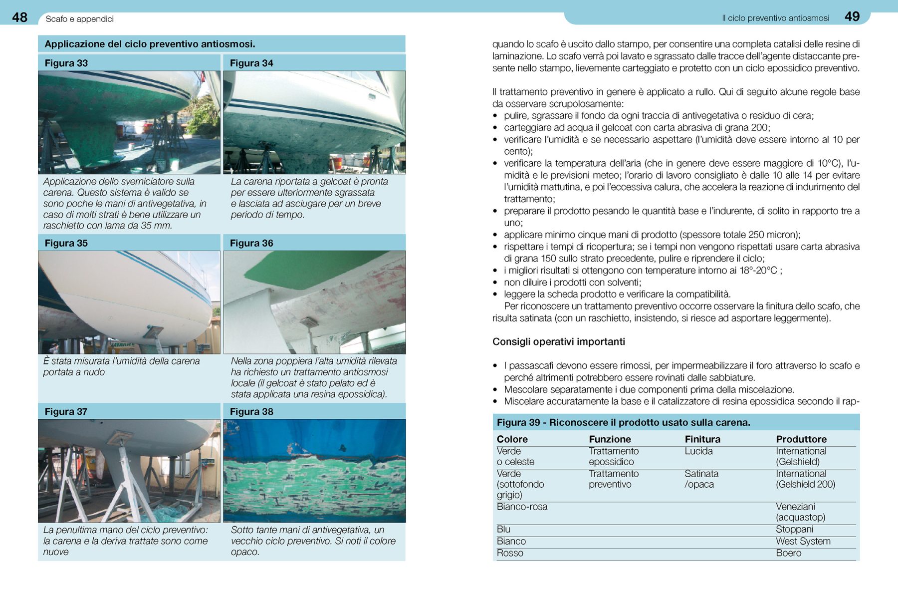 Pagine da 48 a 49 dal libro Lavori a bordo terzo volume Scafo e appendici.