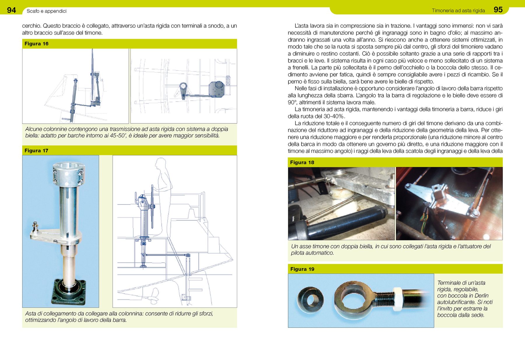Pagine da 94 a 95 dal libro Lavori a bordo terzo volume Scafo e appendici.