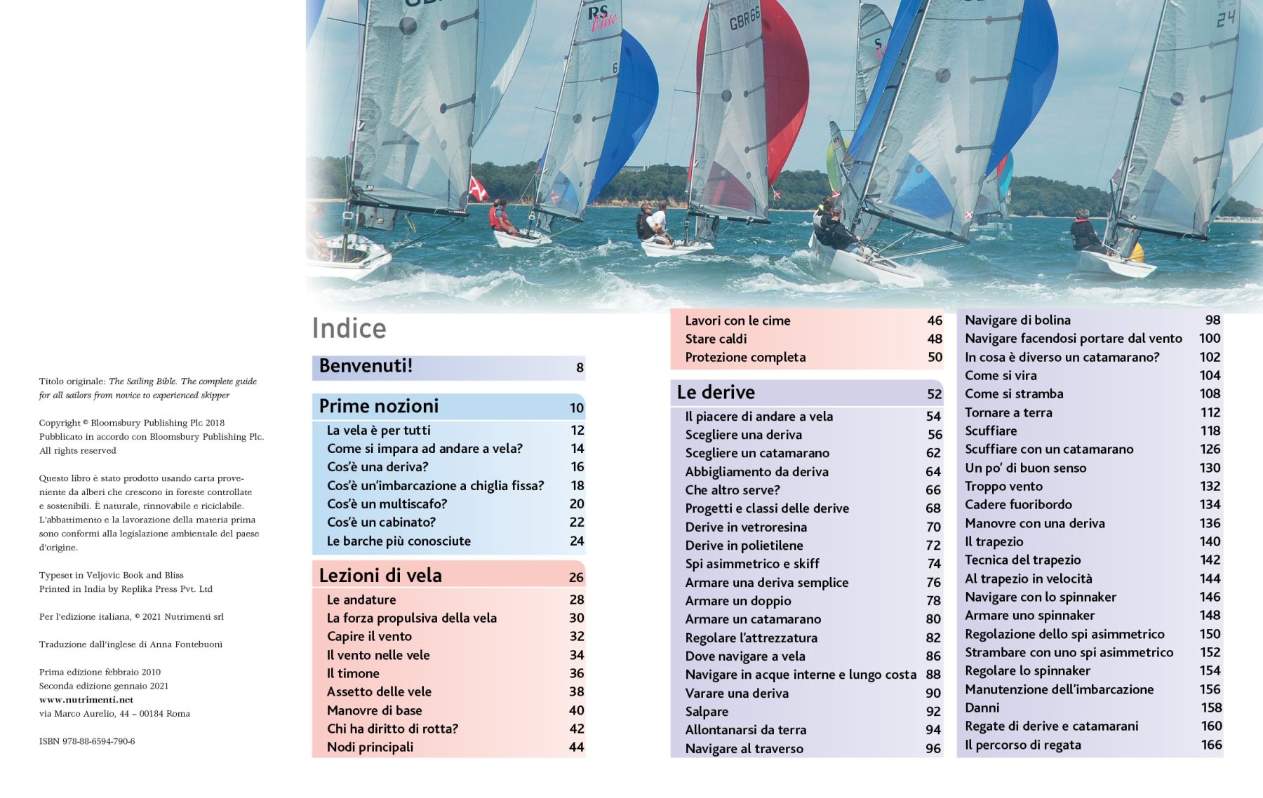 Pagine da 5 a 6 dal libro La bibbia della vela.