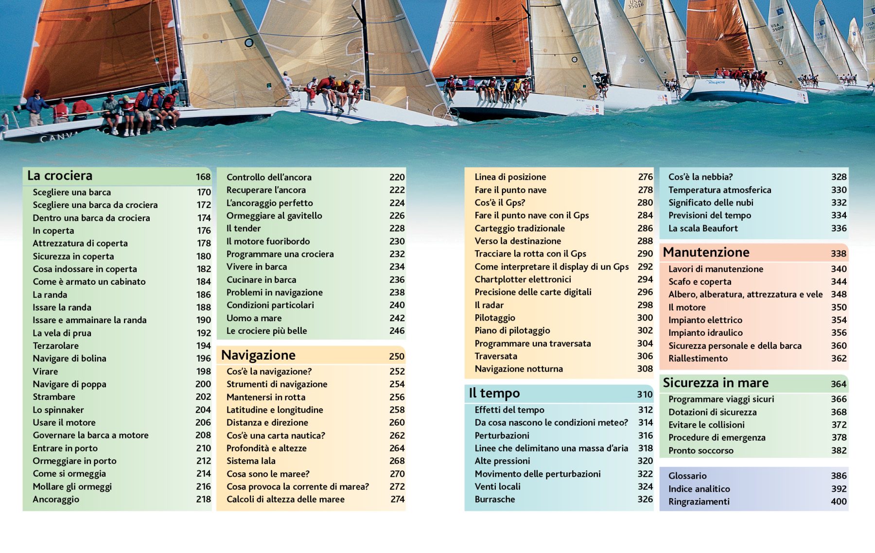 Pagine da 6 a 7 dal libro La bibbia della vela.