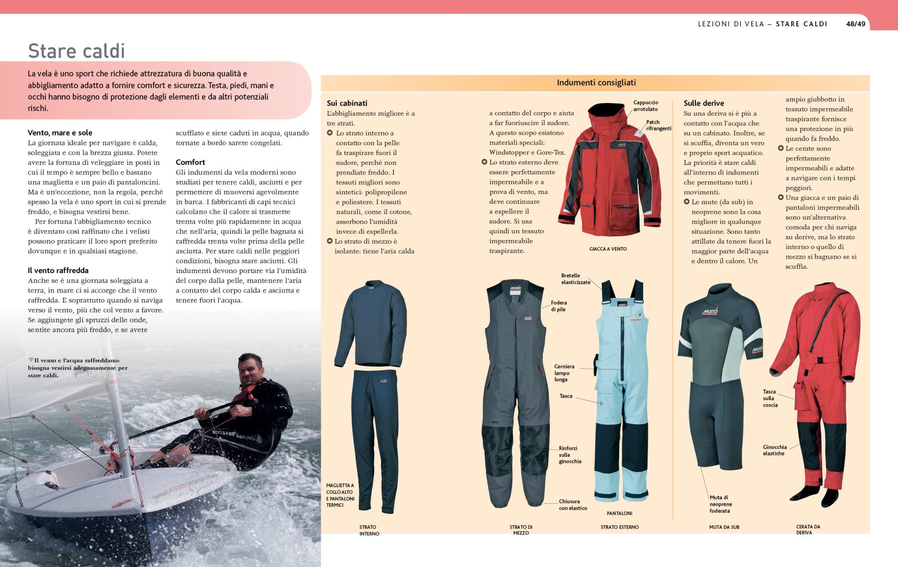 Pagine da 48 a 49 dal libro La bibbia della vela.