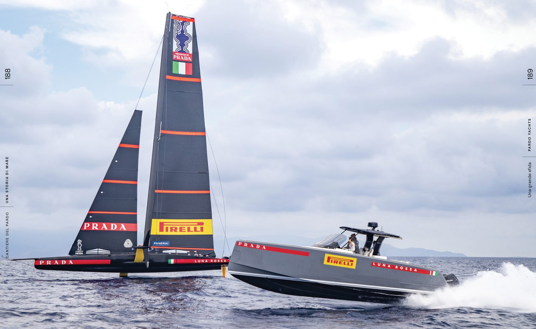 Pagine da 188 a 189 dal libro Cantiere del Pardo – Una storia di mare.