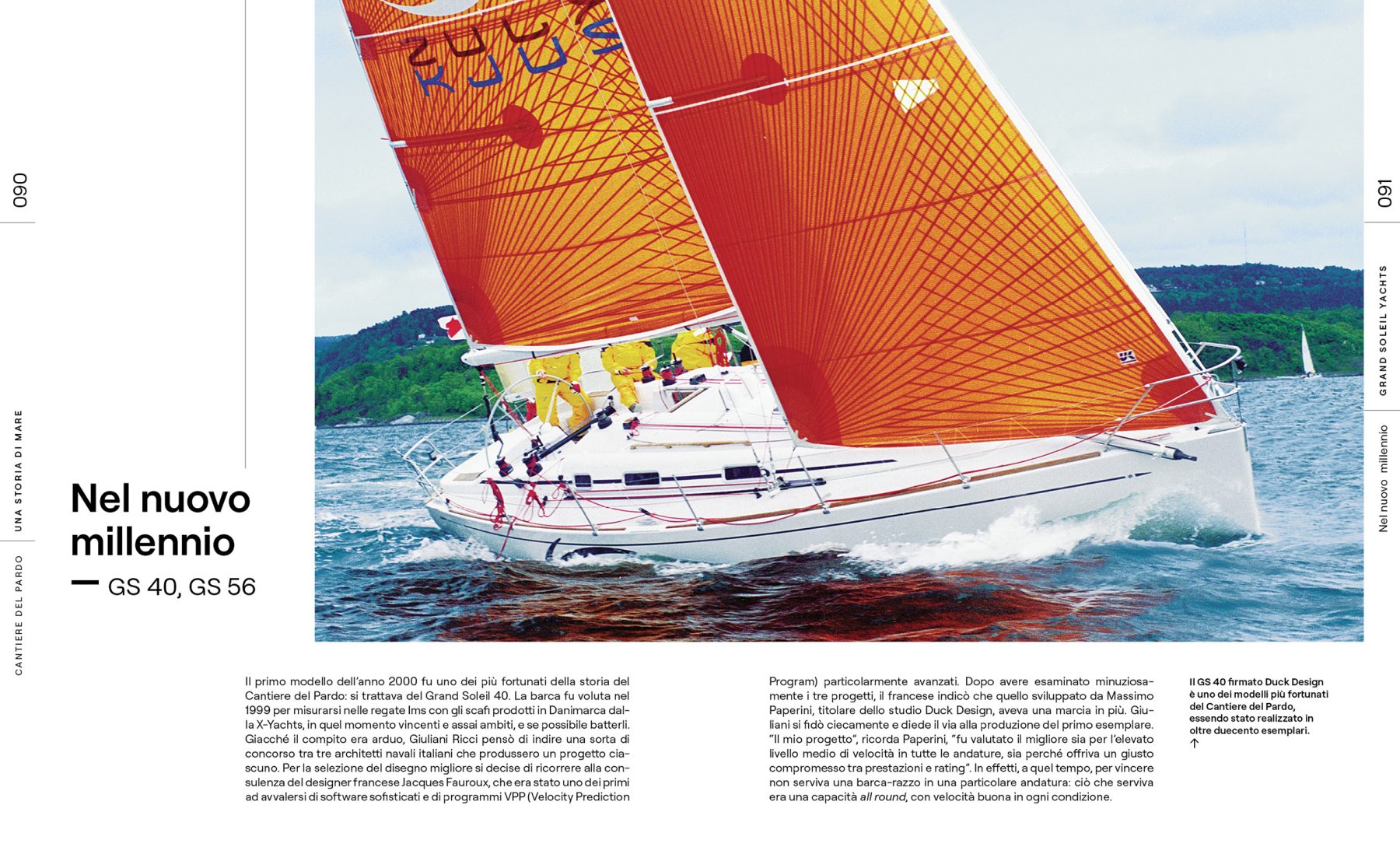 Pagine da 90 a 91 dal libro Cantiere del Pardo – Una storia di mare.