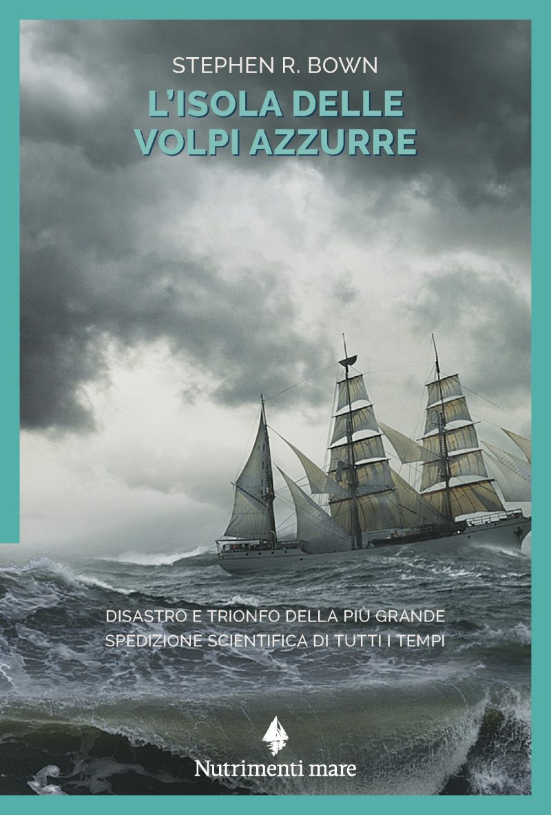 In copertina un grande veliero affronta le onde di un freddo oceano