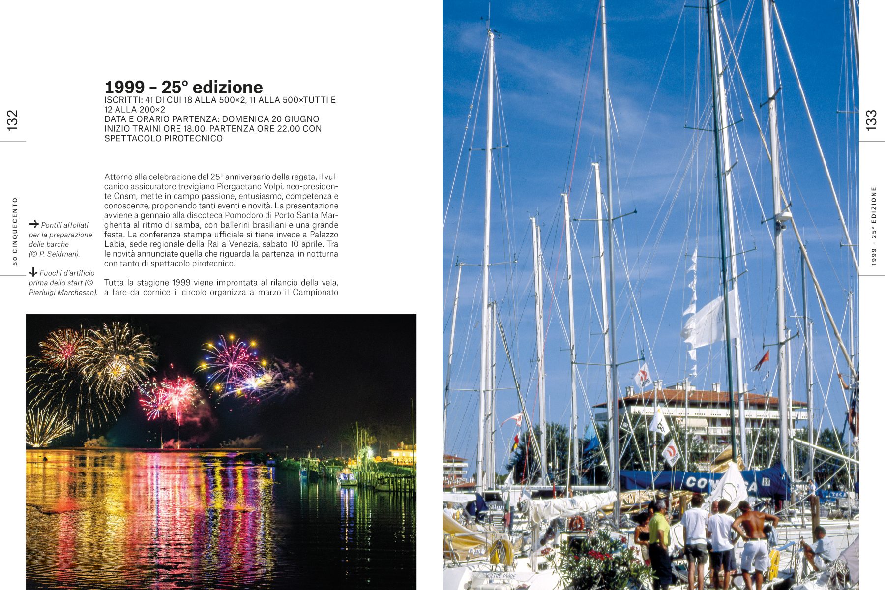 Pagina 132 e 133 dell'interno del libro Cinquanta volte Cinquecento