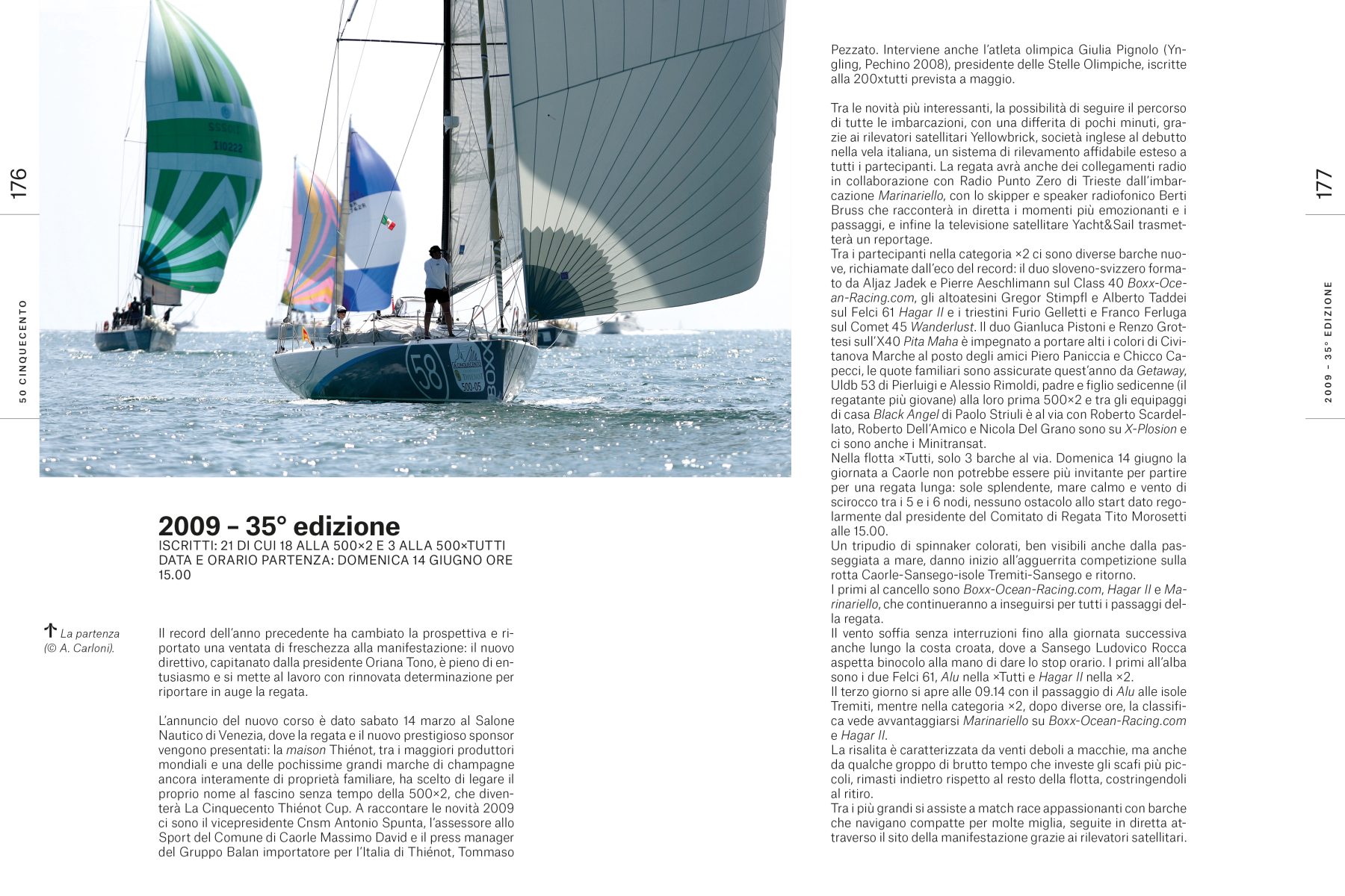 Pagina 6 e 65 dell'interno del libro Cinquanta volte Cinquecento