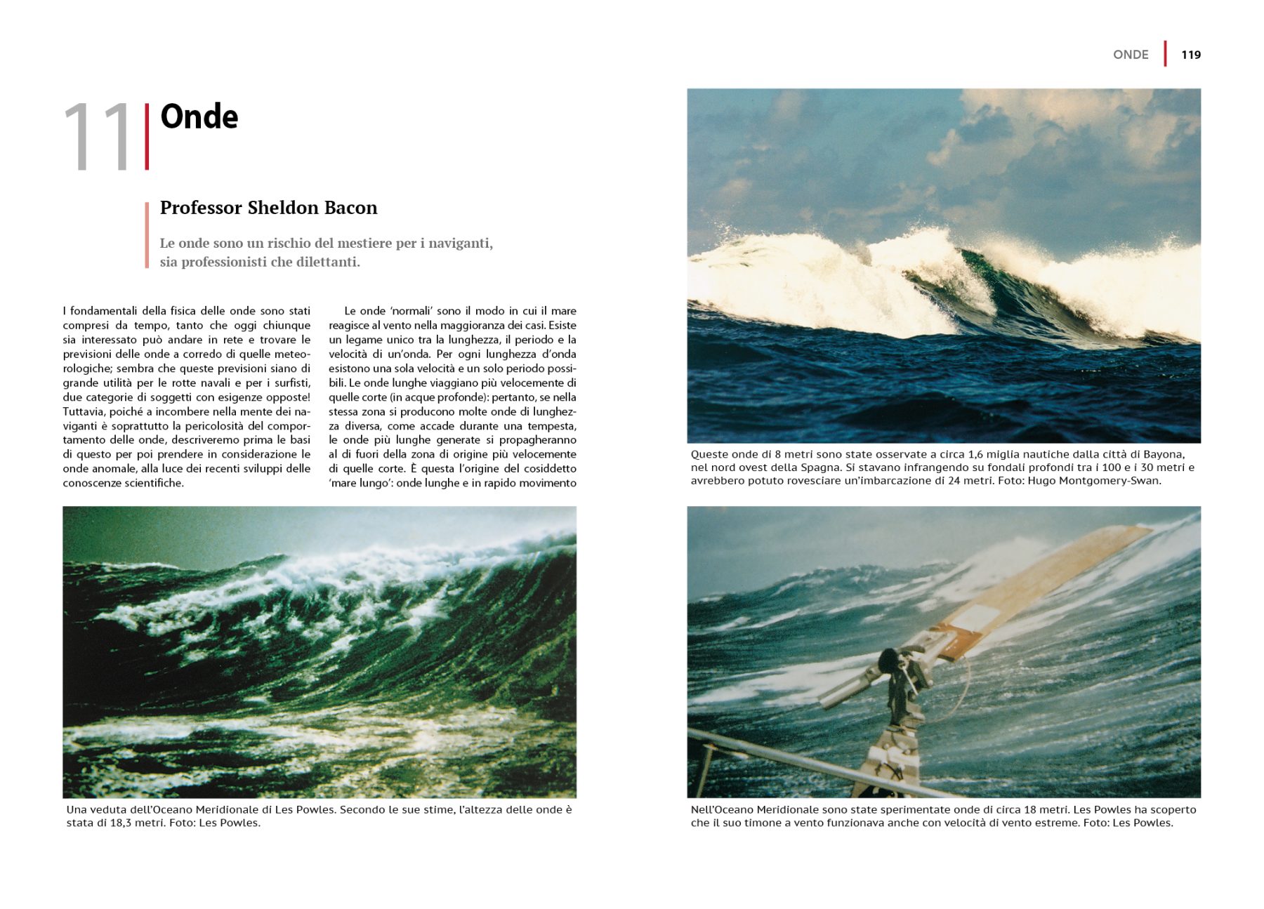 Pagina 118 e 119 dal Libro Navigare con cattivo tempo