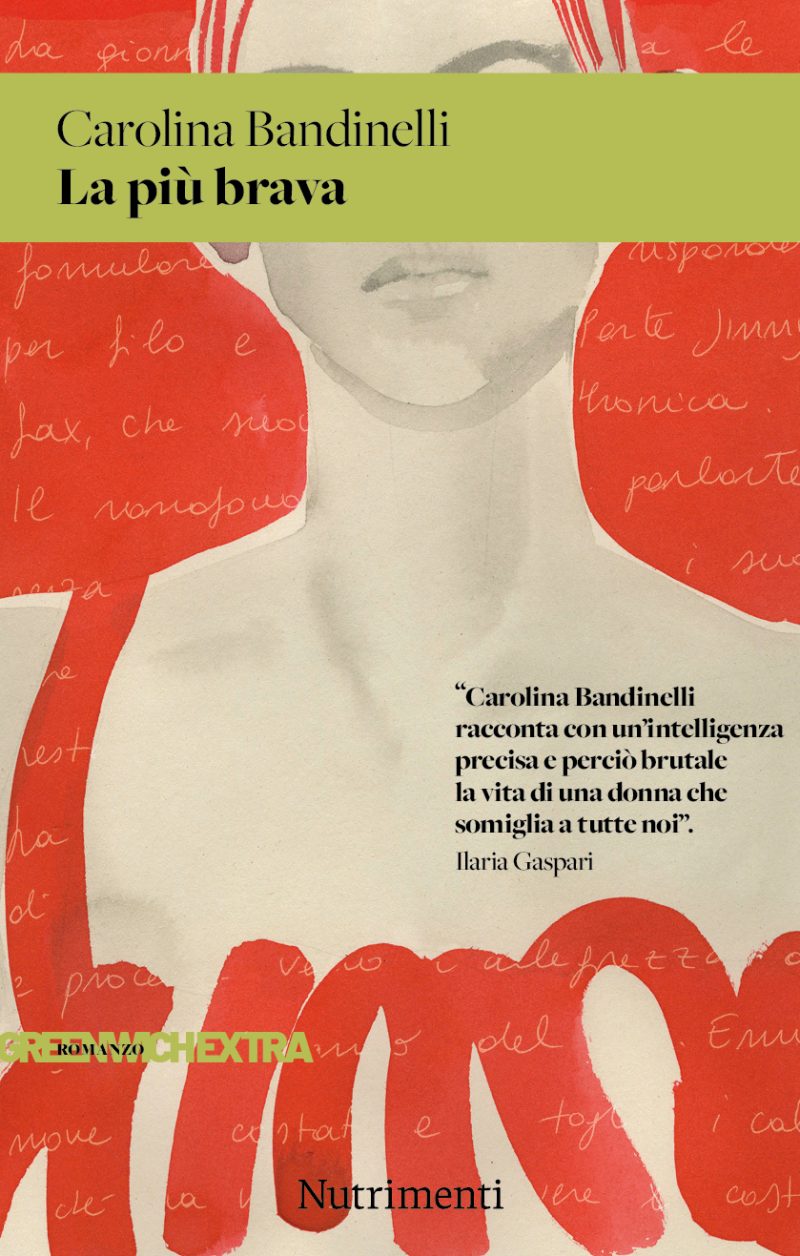 In copertina illustrazione ad acquerello di una donna vestita di rosso
