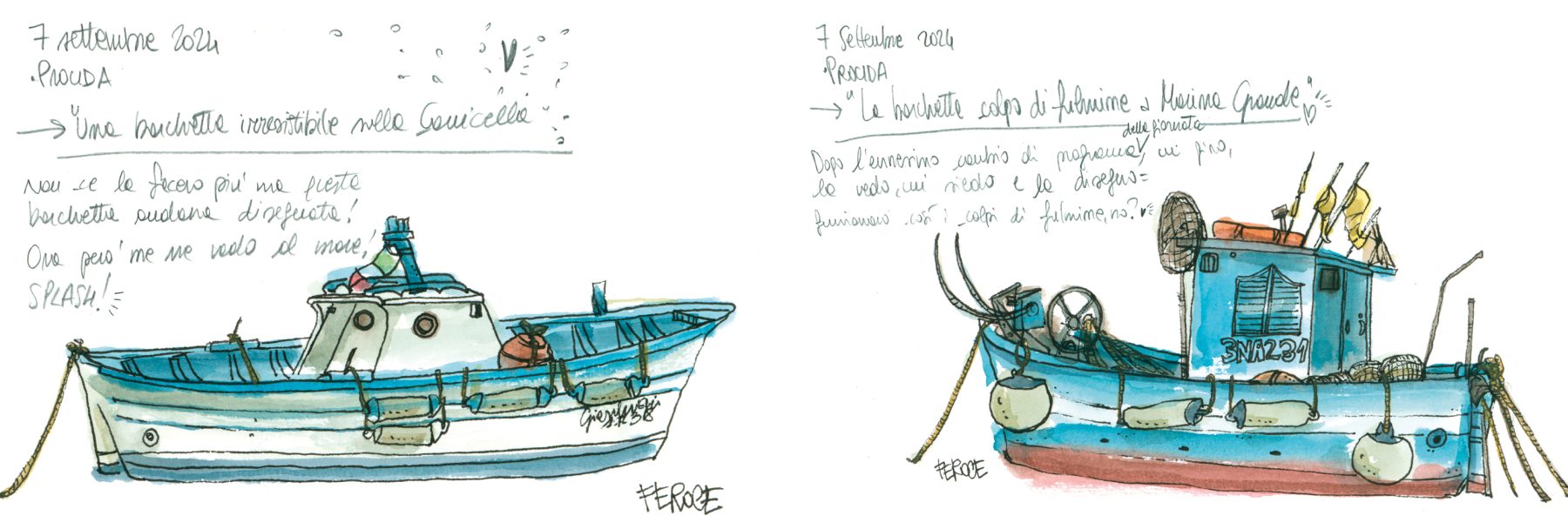 Pagina 134 e 135 dal libro L'isola colorata