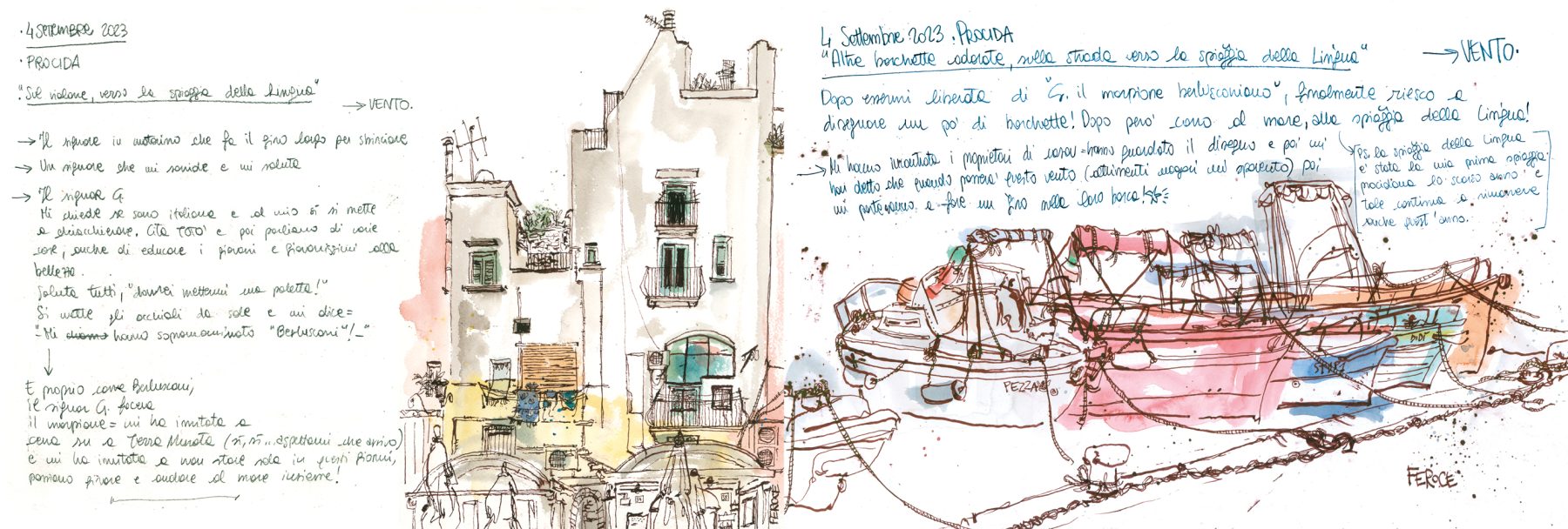 Pagina 58 e 59 dal libro L'isola colorata