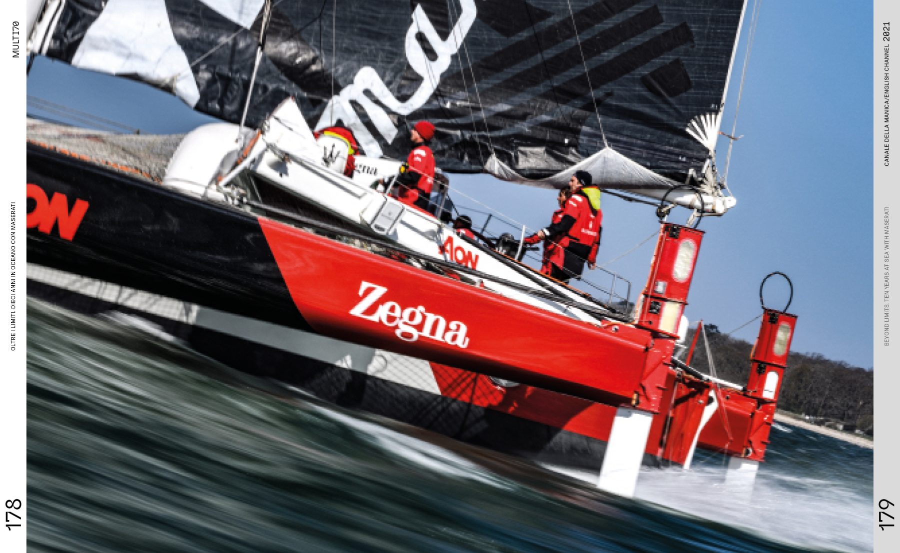 Pagine 178 e 179 dal libro Oltre i limiti. Dieci anni in oceano con Maserati