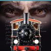 Copertina del libro, un trenino giocattolo corre verso di noi, dal buio dello sfondo emerge lo sguardo minaccioso di un uomo