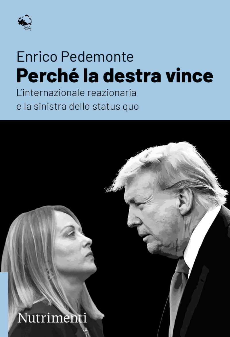 In copertina ritratti fotografici di Giorgia Meloni che guarda di fronte a Donald Trump.