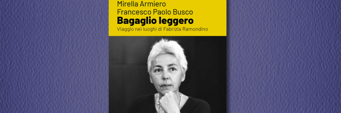 Copertina del libro 'Bagaglio leggero', con il ritratto di Fabrizia Ramondino